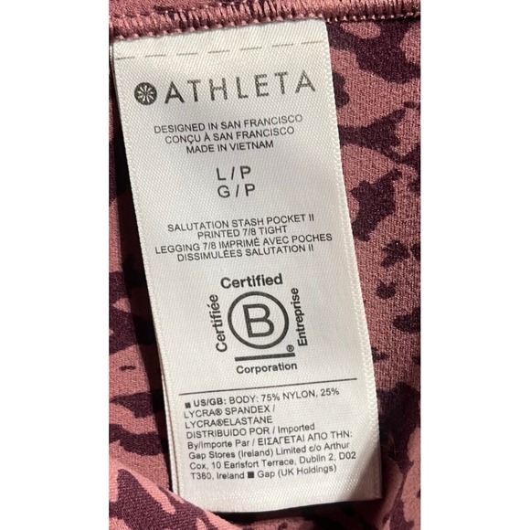 Athleta Salutation Stash Pocket II 7/8 Leggings L Petite - Picture 4 of 11